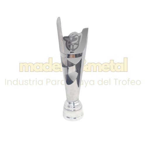 Imagen de Trofeo con estructura de acero inoxidable y base en aluminio pulido - M5.328